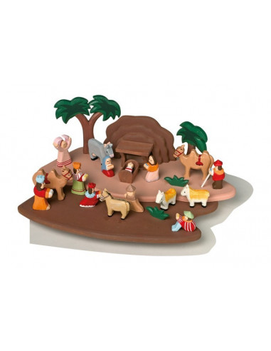 Kerststal handgesneden