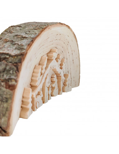 Kerststal houtplak dik