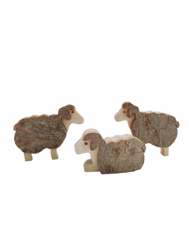 Schapen kerststal hout