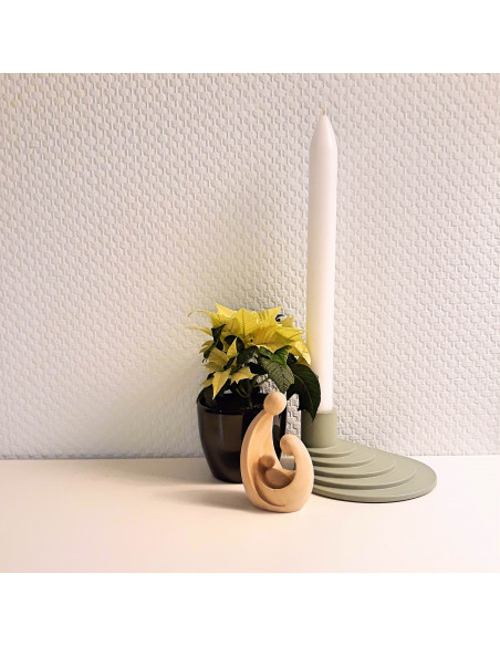 Handgesneden mini kerststal