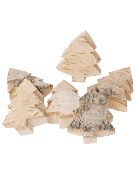 Kerstboompjes met bast