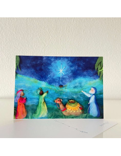 Ansichtkaart drie wijzen Het Wol Feetje 2