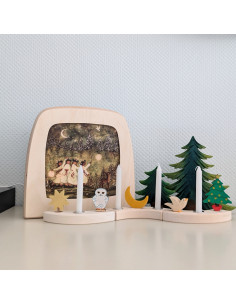 Advent plaat voor seizoenslamp Bijdehansje 2