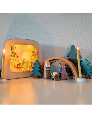 Kleine conifeer Holztiger