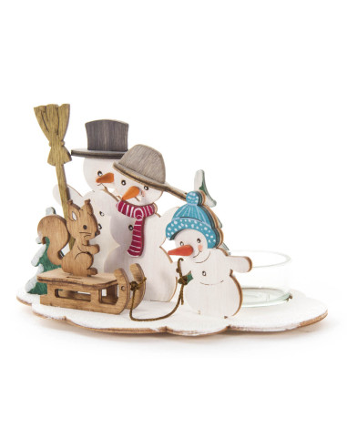 Knutselset sneeuwpop lichtje