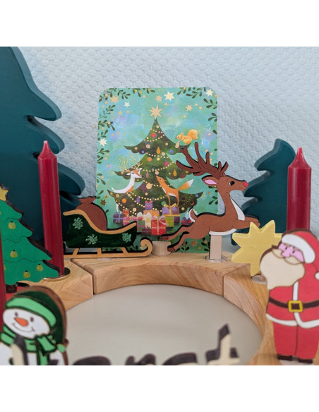 Kerstman slee steker