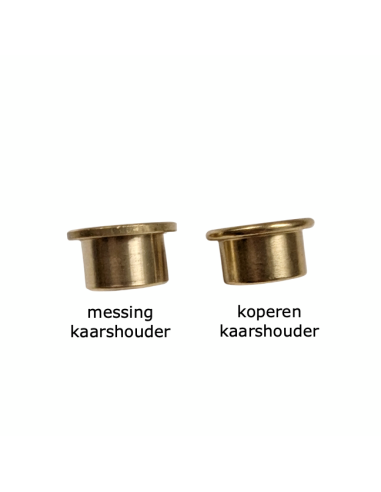 Koperen kaarshouder voor verjaardagsring