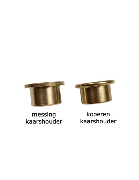 Koperen kaarshouder voor verjaardagsring