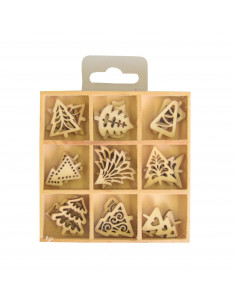 Houten kerstboom mini figuurtjes 2