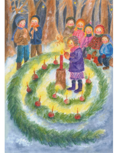 Ansichtkaart advent Ilona Bock