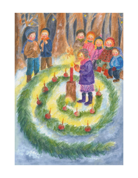 Ansichtkaart advent Ilona Bock