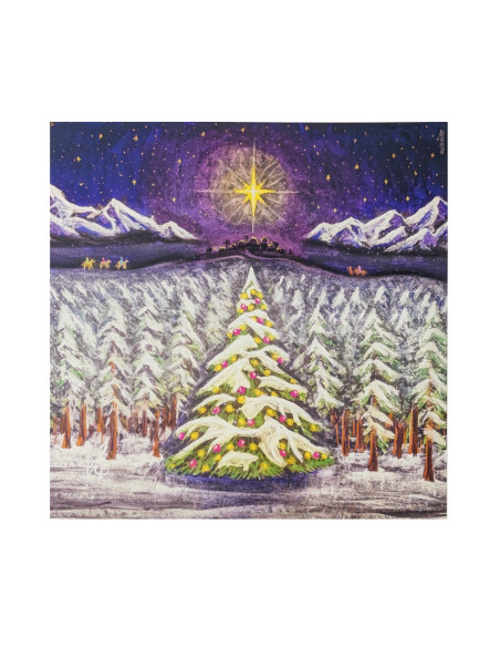 Kerstboom plaat voor seizoenslamp Nathaniel Santa Cruz