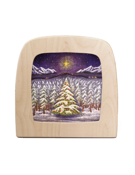 Kerstboom plaat voor seizoenslamp Nathaniel Santa Cruz