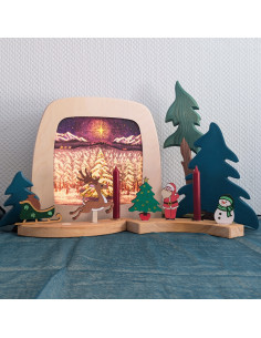 Kerstboom plaat voor seizoenslamp Nathaniel Santa Cruz 2