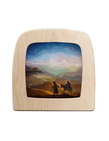 Jozef en Maria onderweg plaat voor seizoenslamp...