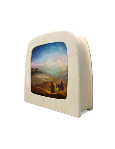 Jozef en Maria onderweg plaat voor seizoenslamp...