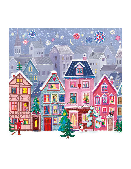 Ansichtkaart oud en nieuw dorp Mila Marquis