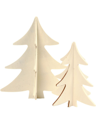 Knutsel kerstbomen set