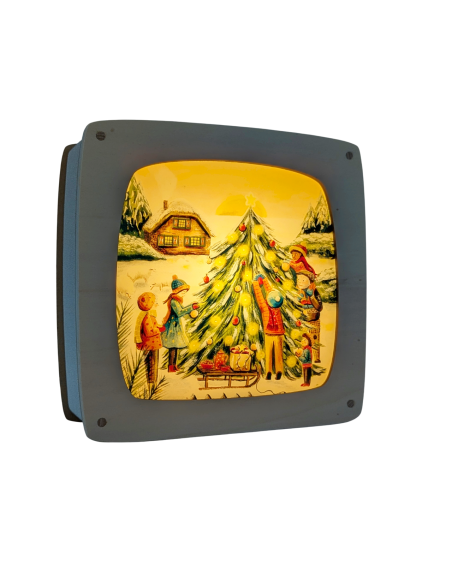 Kerstboom optuigen plaat voor seizoenslamp Esther Bennink