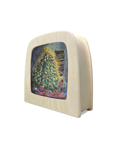 Kerstboom plaat voor seizoenslamp Kapitein Kalk