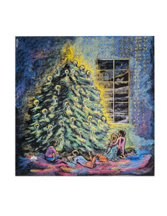 Kerstboom plaat voor seizoenslamp Kapitein Kalk