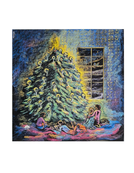 Kerstboom plaat voor seizoenslamp Kapitein Kalk