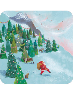 Ansichtkaart kerstman Izou