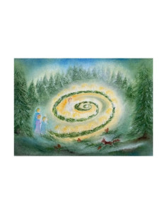 Ansichtkaart adventstuin Baukje Exler