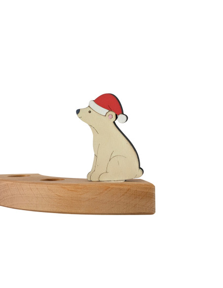 Kerst ijsbeer steker