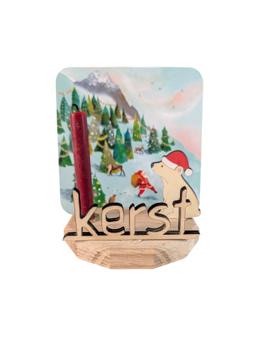 Kerst ijsbeer steker