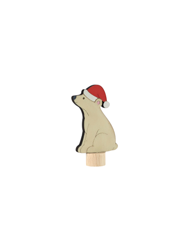 Kerst ijsbeer steker