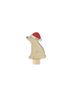 Kerst ijsbeer steker