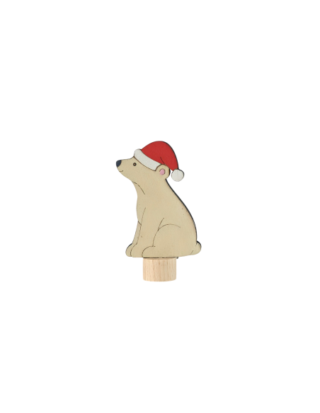 Kerst ijsbeer steker