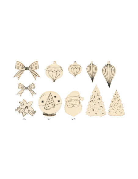 Mini figuurtjes kerst decoratie