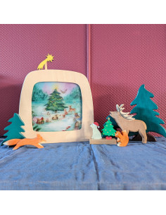 Kerstboom plaat voor seizoenslamp Anne Illustraties 2