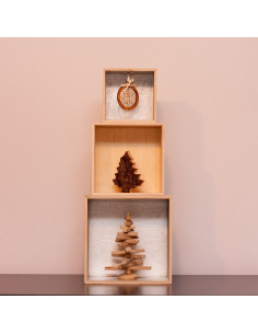 Kerstbal hout 2