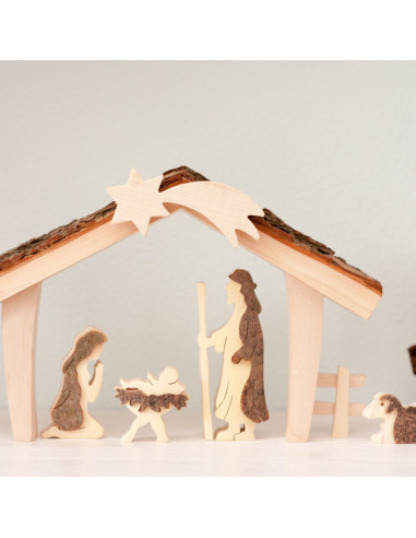 Kerststal hout