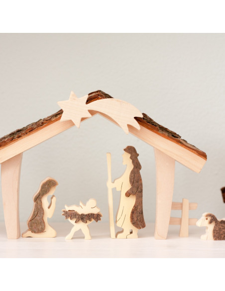 Kerststal hout Kerststal hout