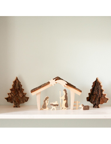 Kerststal hout