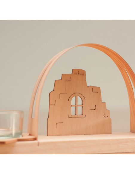 Knutsel kerststal theelicht Knutsel kerststal theelicht