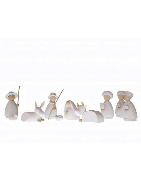 Kerststal modern wit Kerststal modern wit