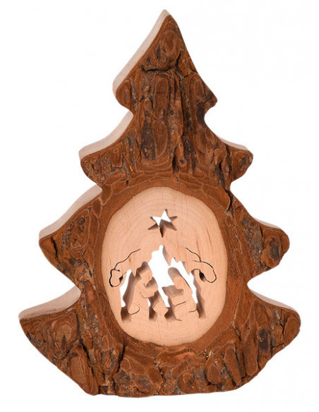 Kerststal in kerstboom