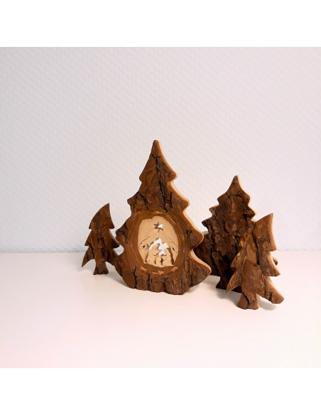 Kerststal in kerstboom