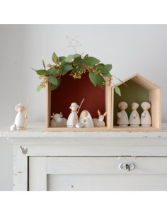 Wandplank huisjes 2