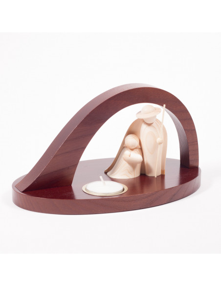 Kerststal met kaarsje Kerststal met kaarsje