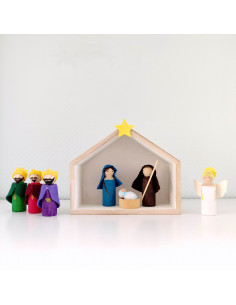 Peg doll kerststal 2