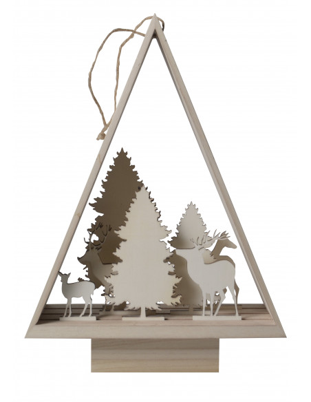 3D kerstboom silhouet 3D kerstboom silhouet