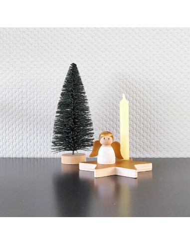 Peg doll engel kaarshouder