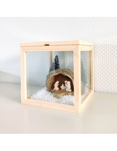 Kerststalletje in elfenbankje