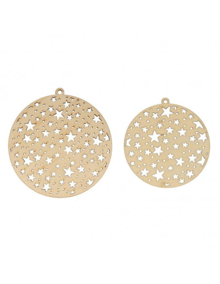 Kerstballen met sterren